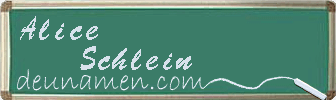 Alice Schlein Visitenkarte